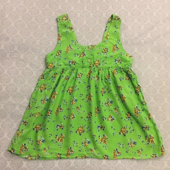 3/$20 Vintage Green Floral Button Tank Top Sz M - Picture 1 of 6
